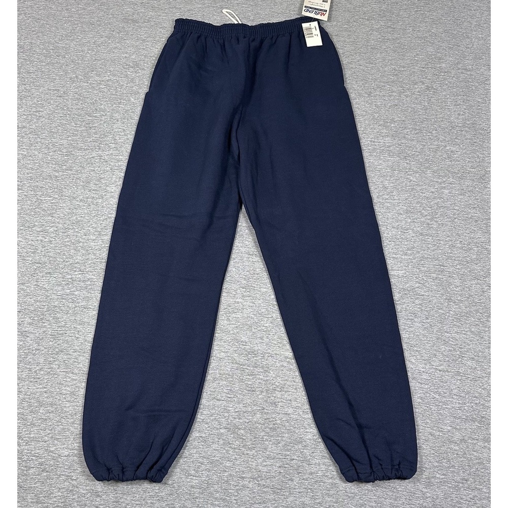 Vintage Russell Athletic Sweatpants Mens Large Blue NuBlend Fleece Heavyweight